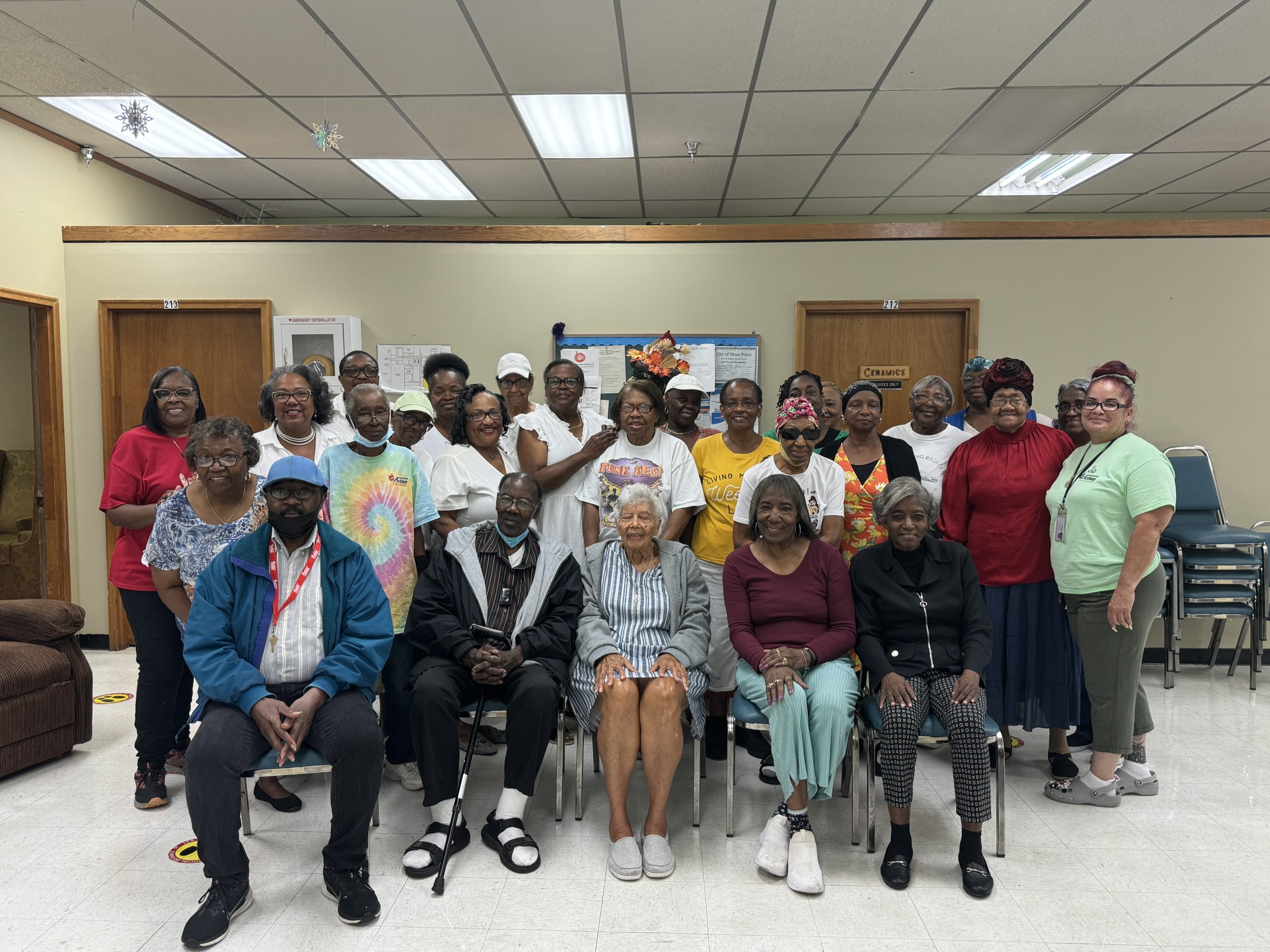 Seniors enjoying activities at a CASOMS senior center