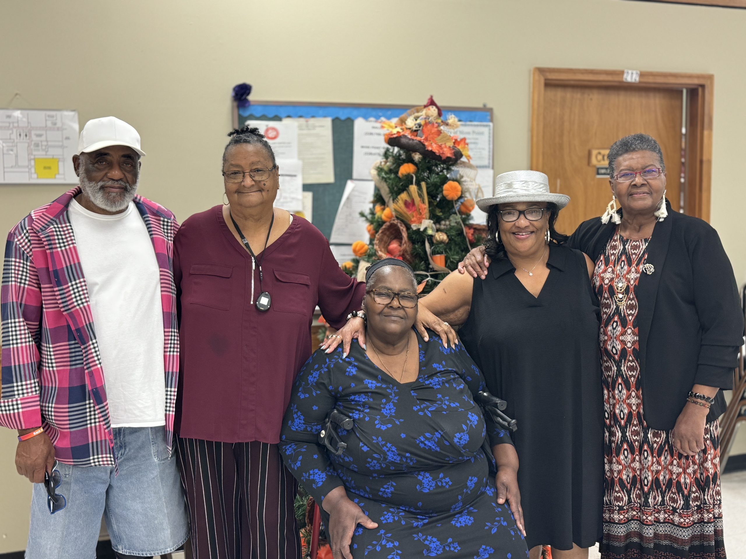 Seniors participating in a community event at the Moss Point Senior Center